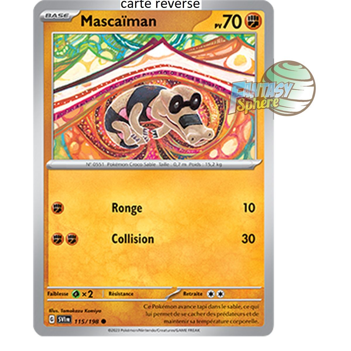 Mascaïman - Reverse 115/198 - Ecarlate et Violet