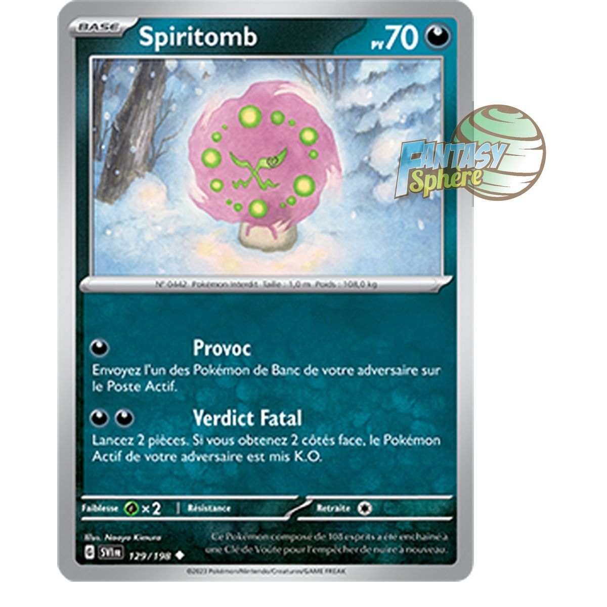 Item Spiritomb - Peu Commune 129/198 - Ecarlate et Violet