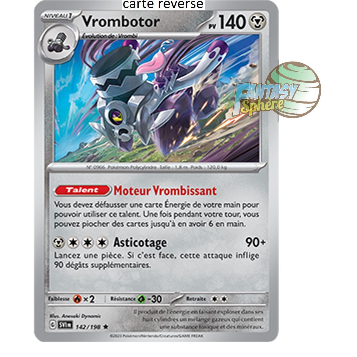 Item Vrombotor - Reverse 142/198 - Ecarlate et Violet