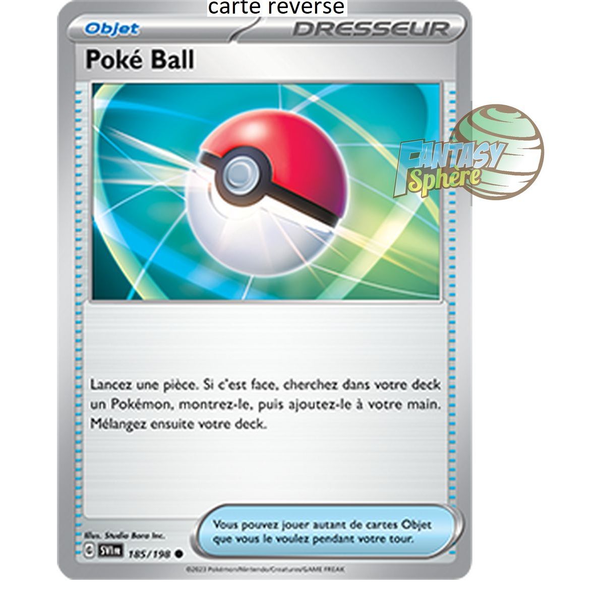 Item Poké Ball - Reverse 185/198 - Ecarlate et Violet