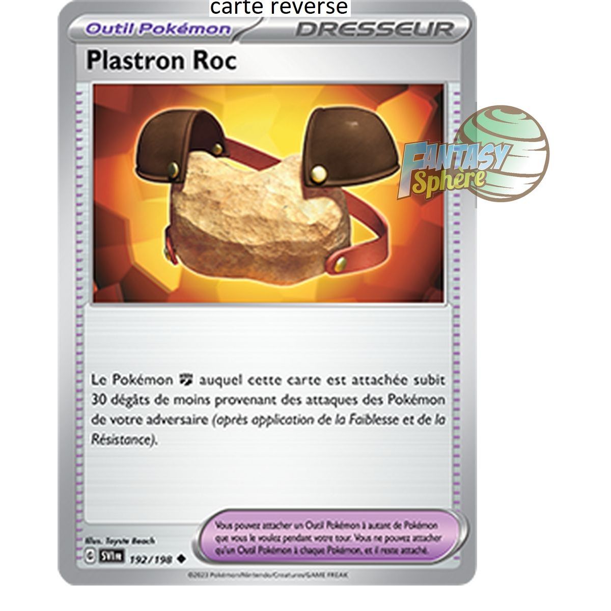 Item Plastron Roc - Reverse 192/198 - Ecarlate et Violet