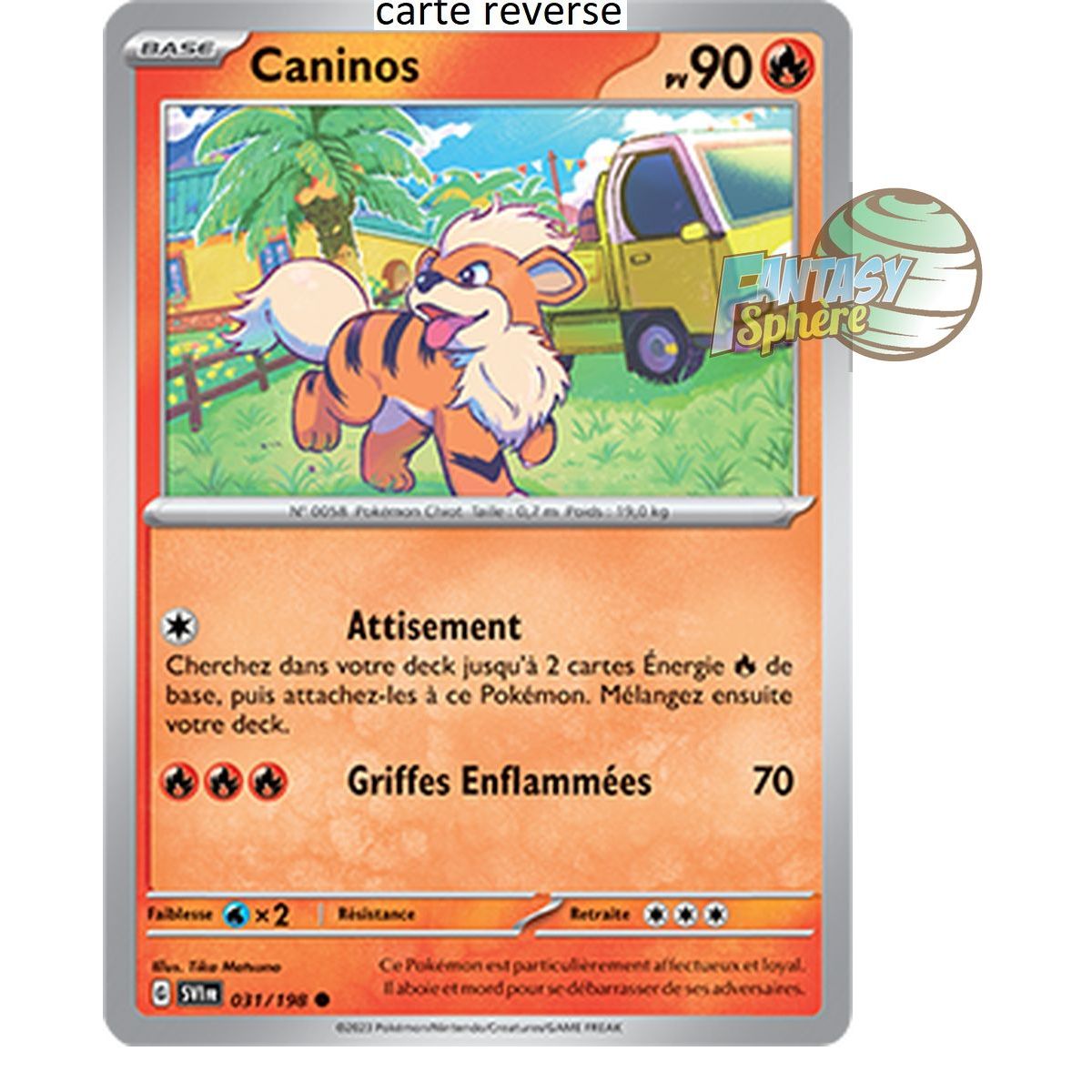 Item Caninos - Reverse 31/198 - Ecarlate et Violet