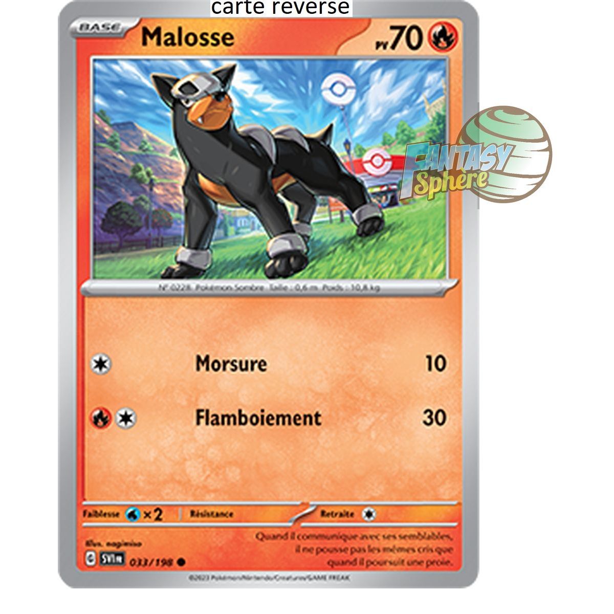 Item Malosse - Reverse 33/198 - Ecarlate et Violet