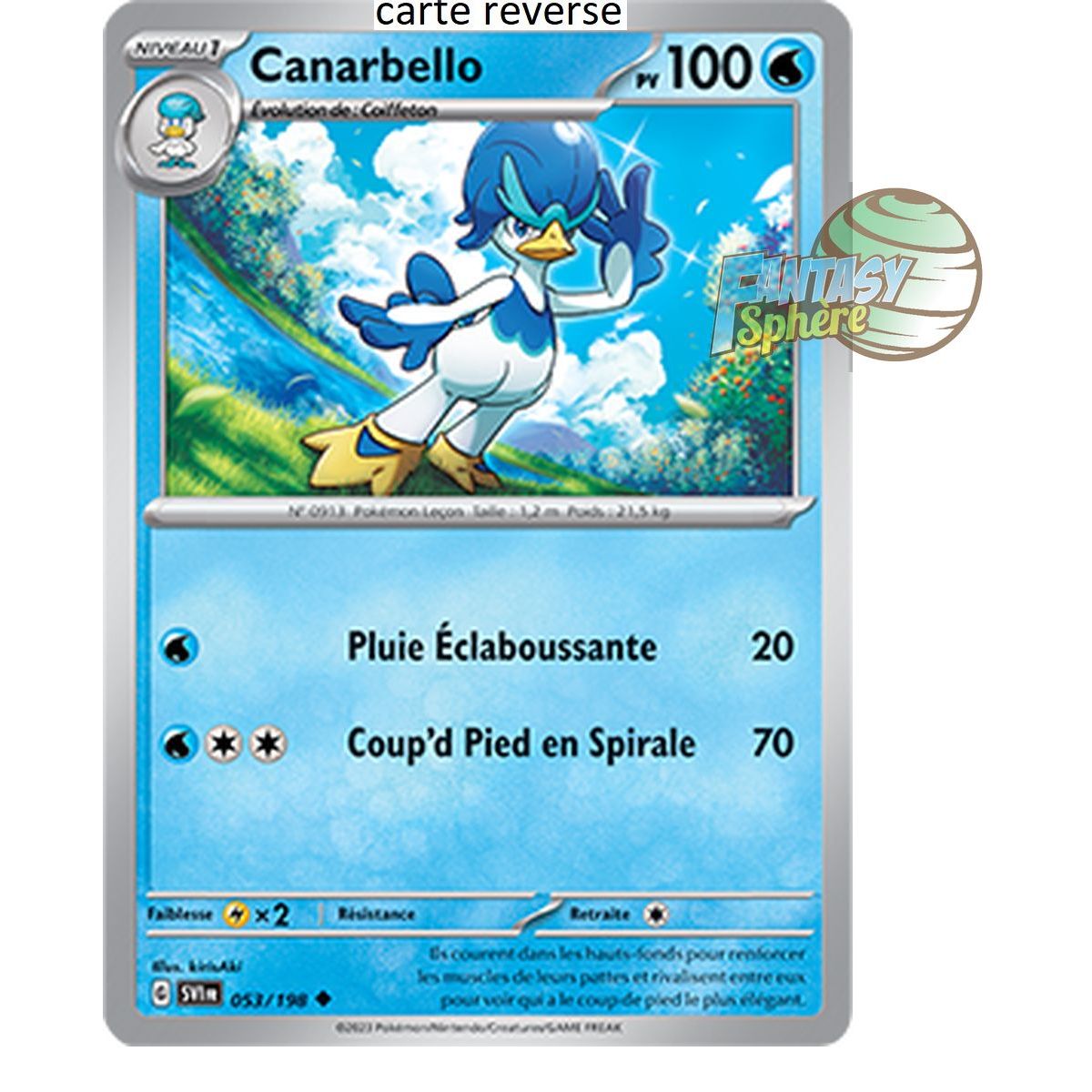 Item Canarbello - Reverse 53/198 - Ecarlate et Violet