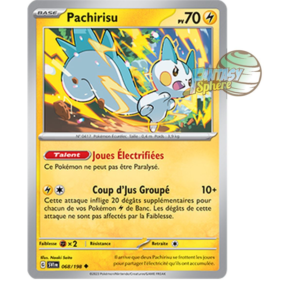 Item Pachirisu - Peu Commune 68/198 - Ecarlate et Violet