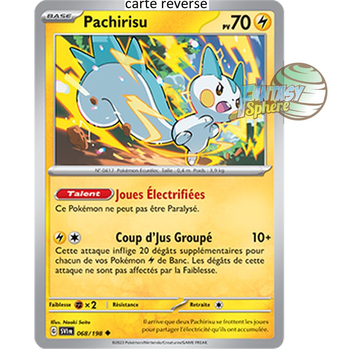 Pachirisu - Reverse 68/198 - Ecarlate et Violet