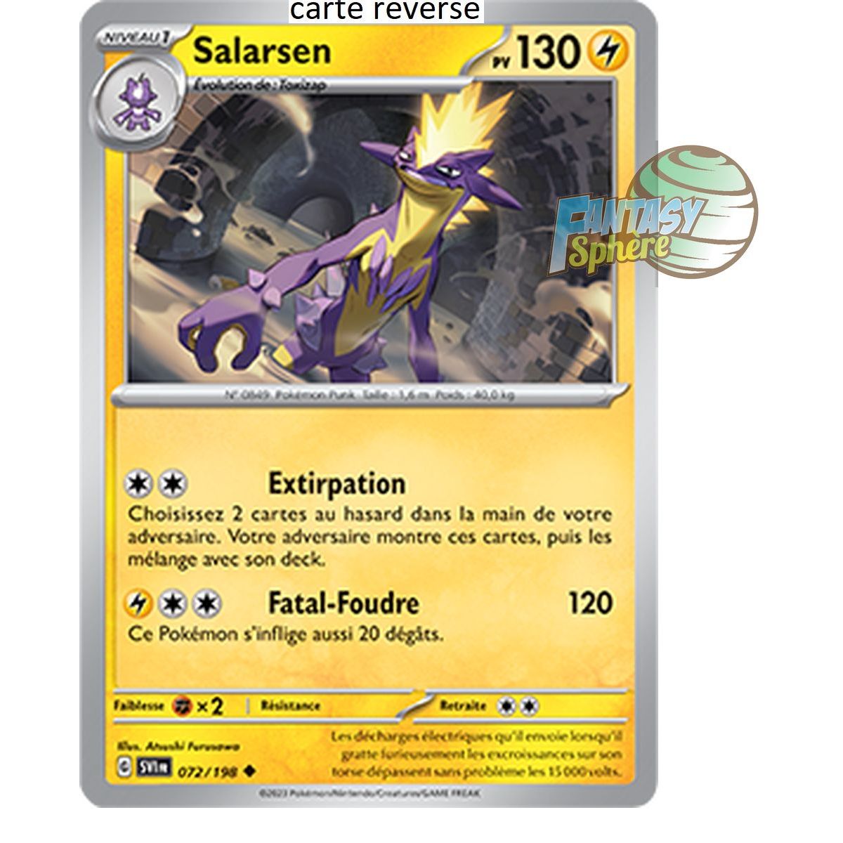 Salarsen - Reverse 72/198 - Ecarlate et Violet