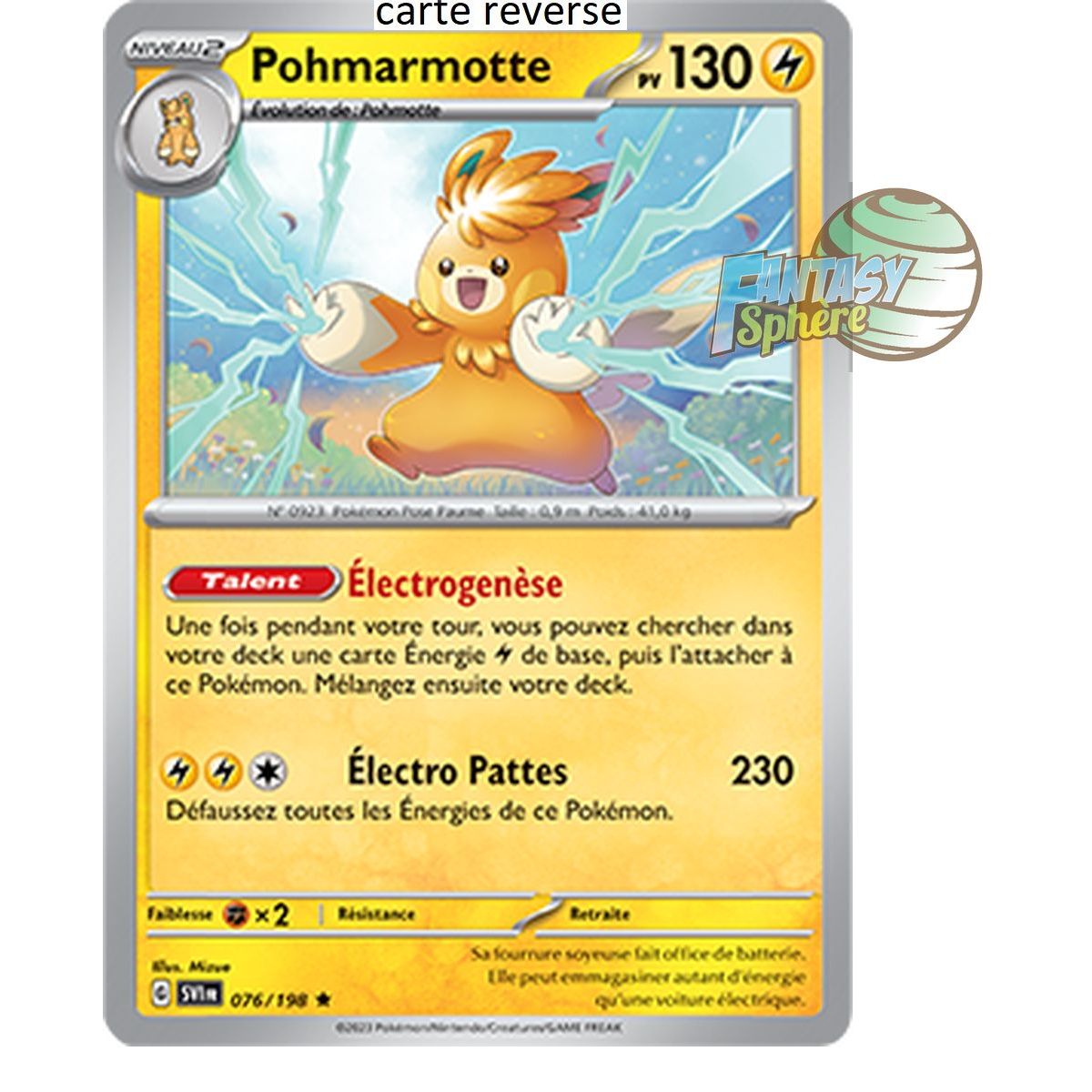 Item Pohmarmotte - Reverse 76/198 - Ecarlate et Violet