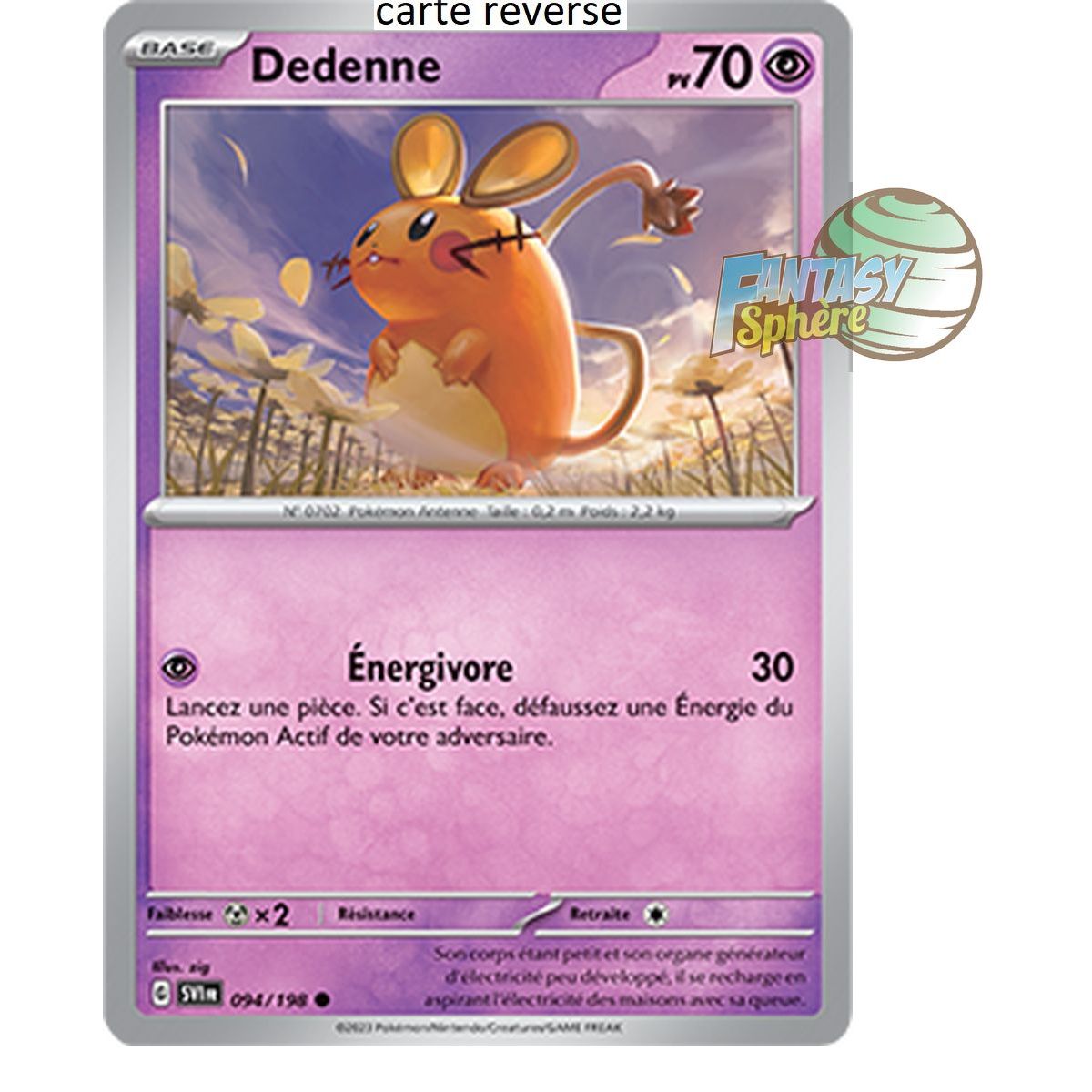 Item Dedenne - Reverse 94/198 - Ecarlate et Violet