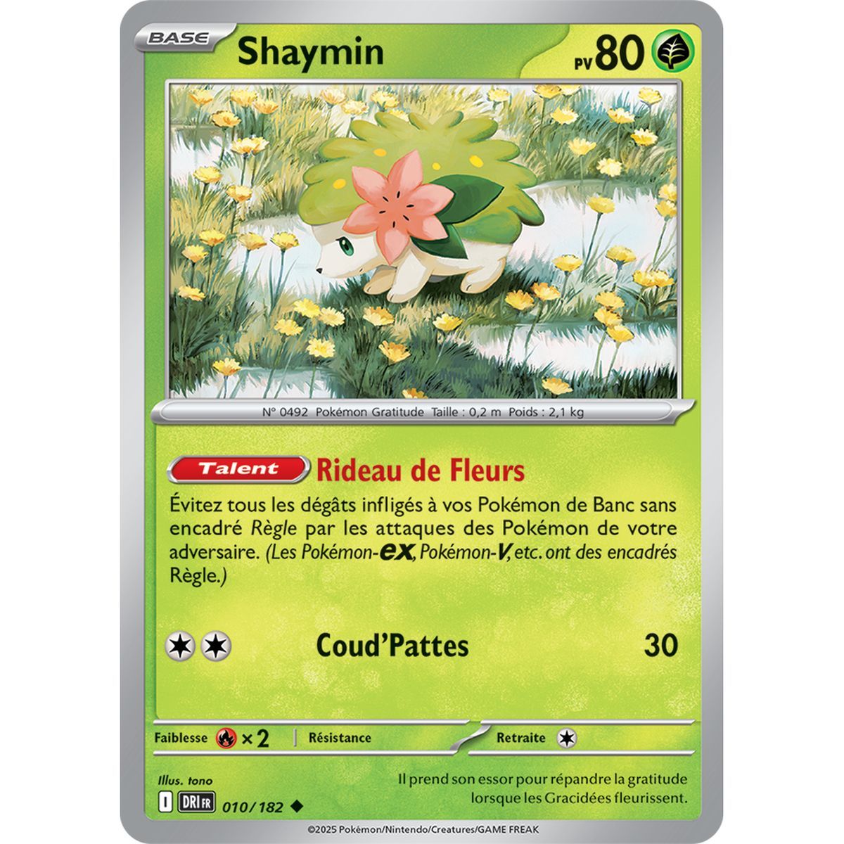 Item Shaymin - Peu Commune 10/182 - Ecarlate et Violet 10 Rivalités Destinées