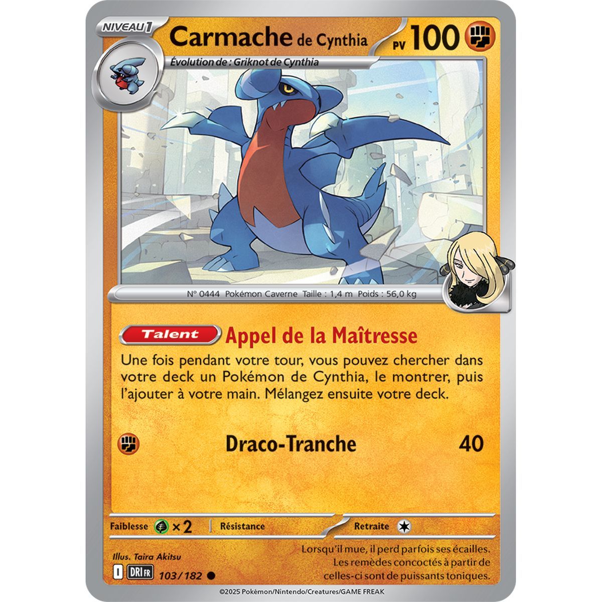 Item Carmache de Cynthia - Commune 103/182 - Ecarlate et Violet 10 Rivalités Destinées