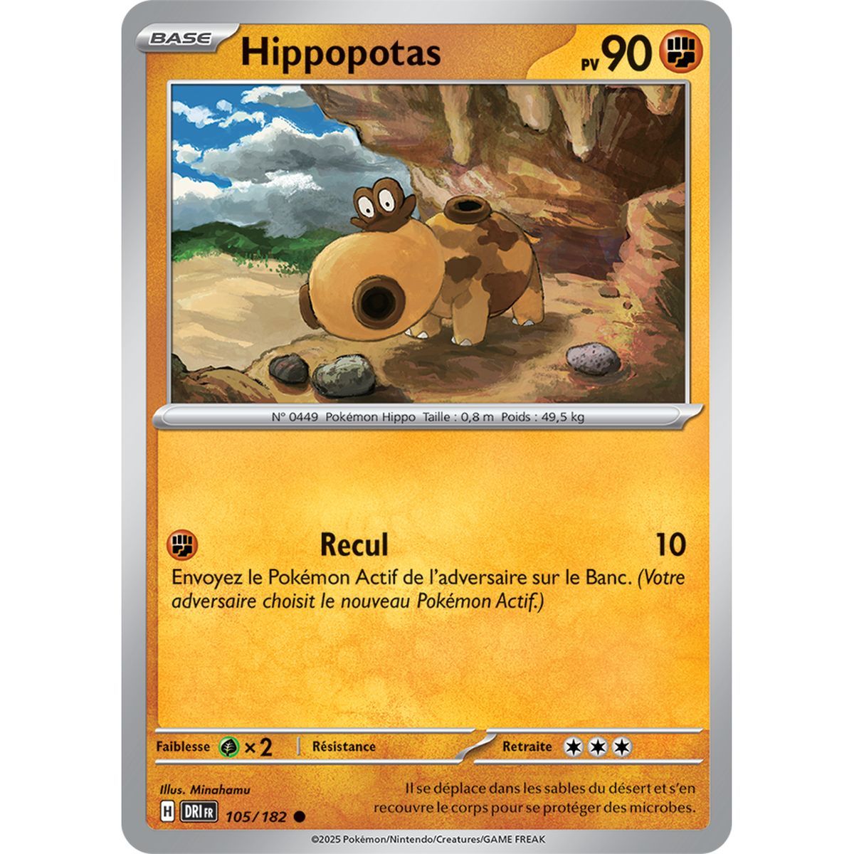 Item Hippopotas - Commune 105/182 - Ecarlate et Violet 10 Rivalités Destinées