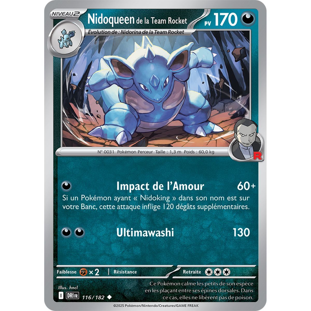Item Nidoqueen de la Team Rocket - Peu Commune 116/182 - Ecarlate et Violet 10 Rivalités Destinées