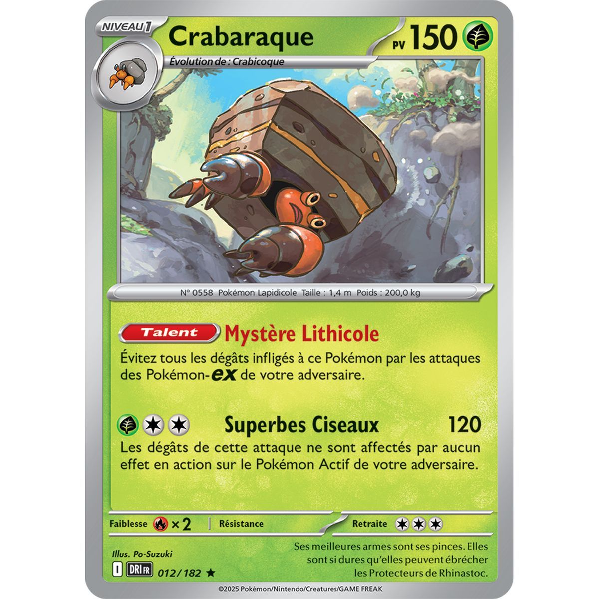 Crabaraque - Holo Rare 12/182 - Ecarlate et Violet 10 Rivalités Destinées