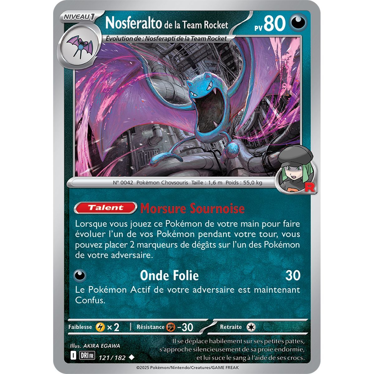 Item Nosferalto de la Team Rocket - Peu Commune 121/182 - Ecarlate et Violet 10 Rivalités Destinées