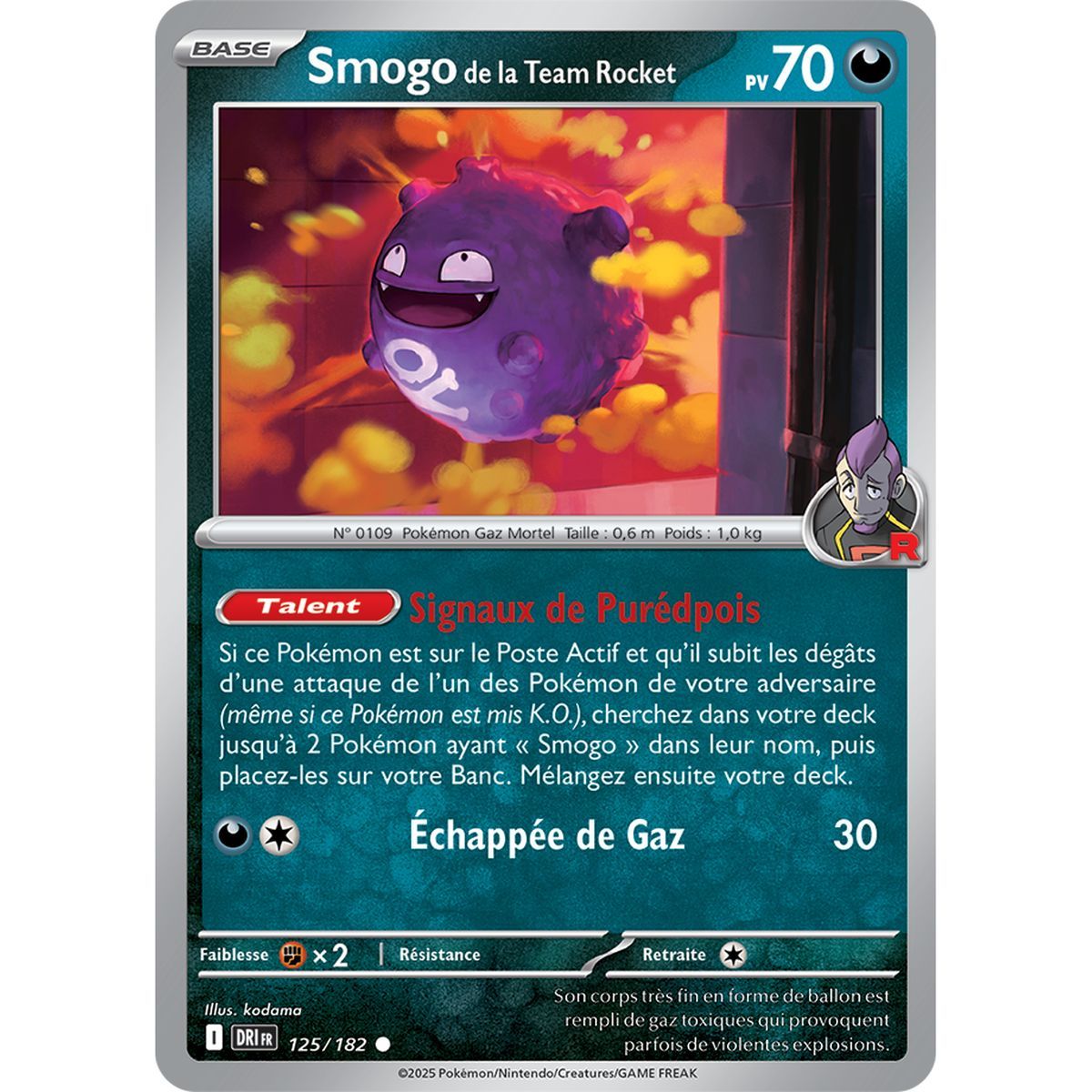 Item Smogo de la Team Rocket - Commune 125/182 - Ecarlate et Violet 10 Rivalités Destinées
