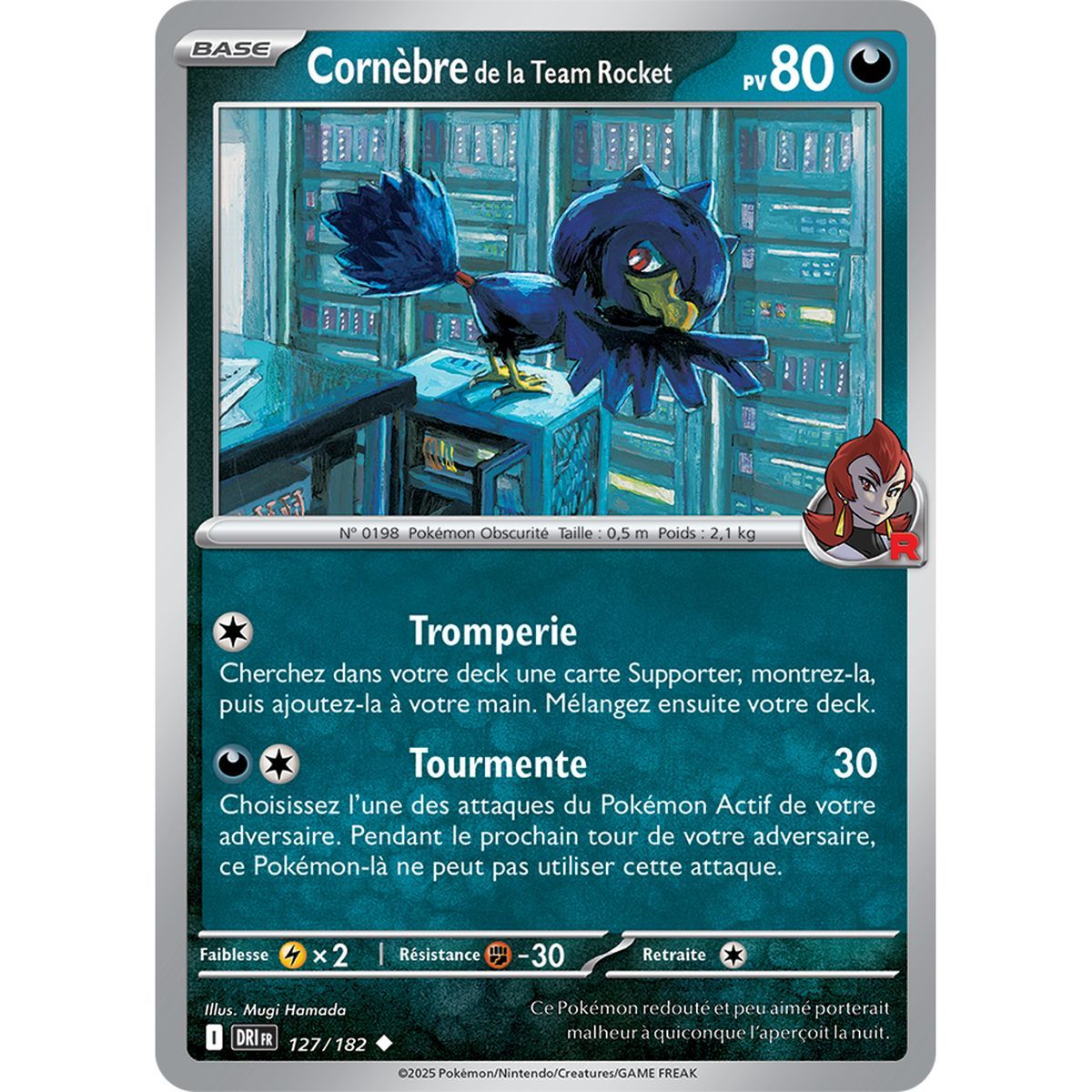 Cornèbre de la Team Rocket - Peu Commune 127/182 - Ecarlate et Violet 10 Rivalités Destinées
