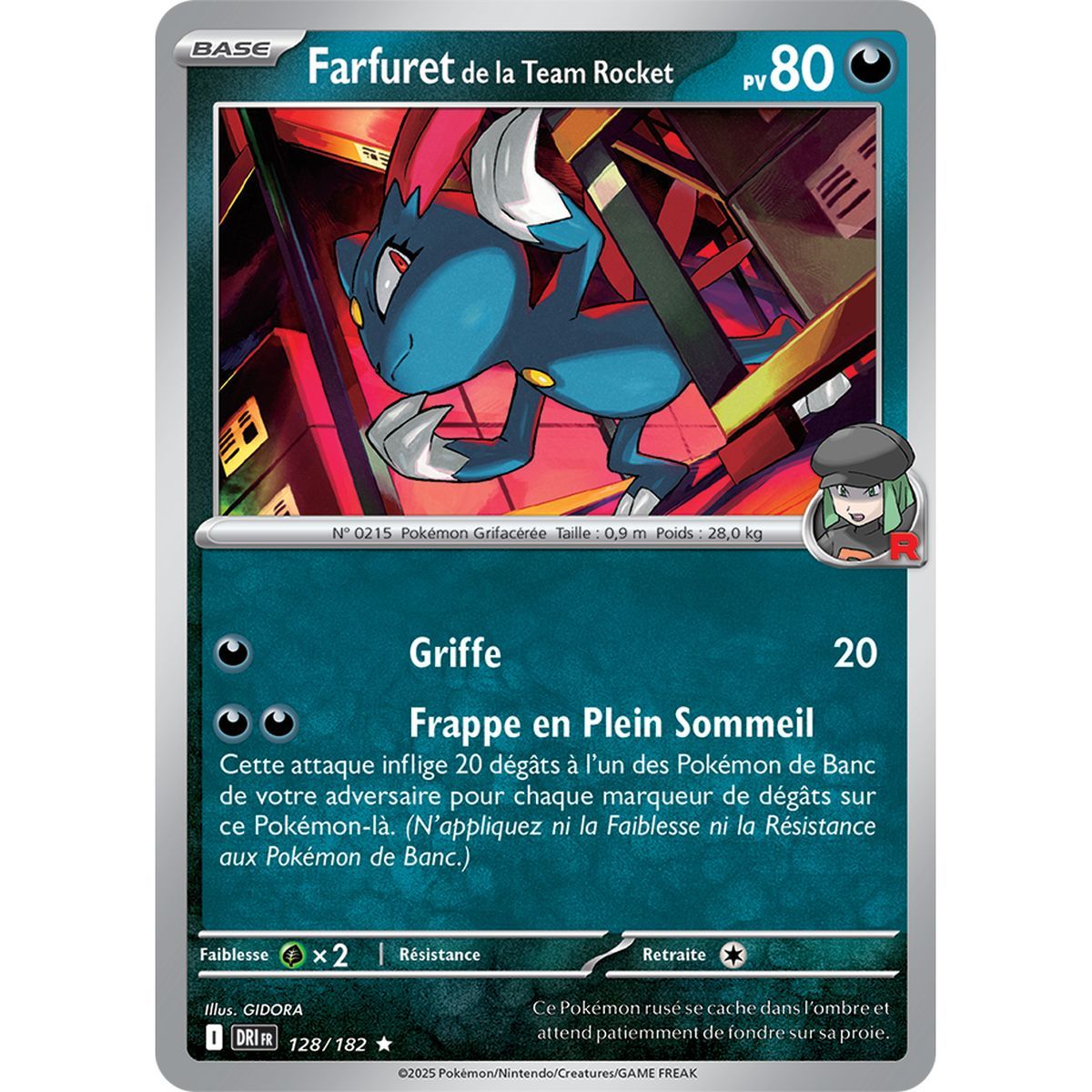Farfuret de la Team Rocket - Reverse 128/182 - Ecarlate et Violet 10 Rivalités Destinées