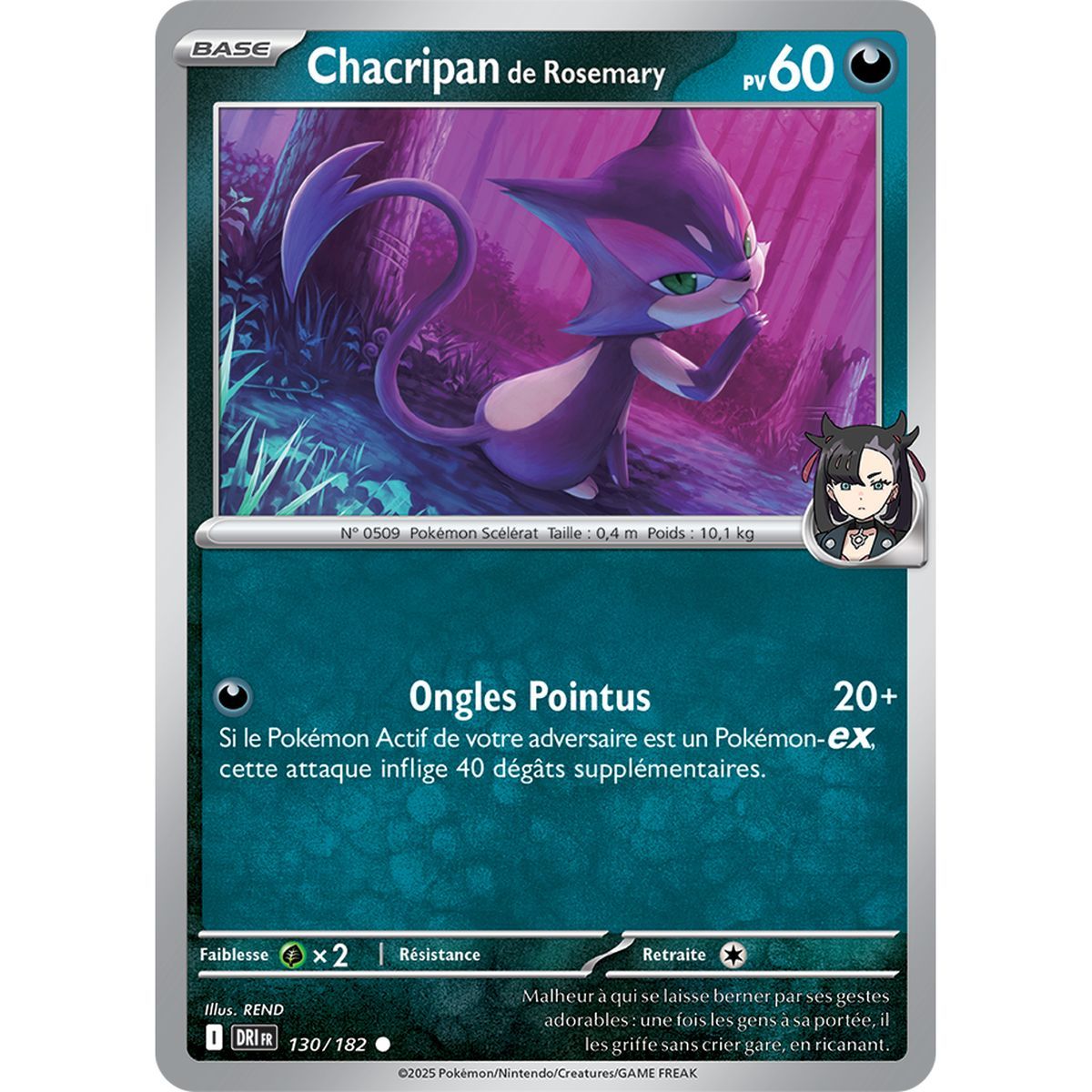 Item Chacripan de Rosemary - Reverse 130/182 - Ecarlate et Violet 10 Rivalités Destinées