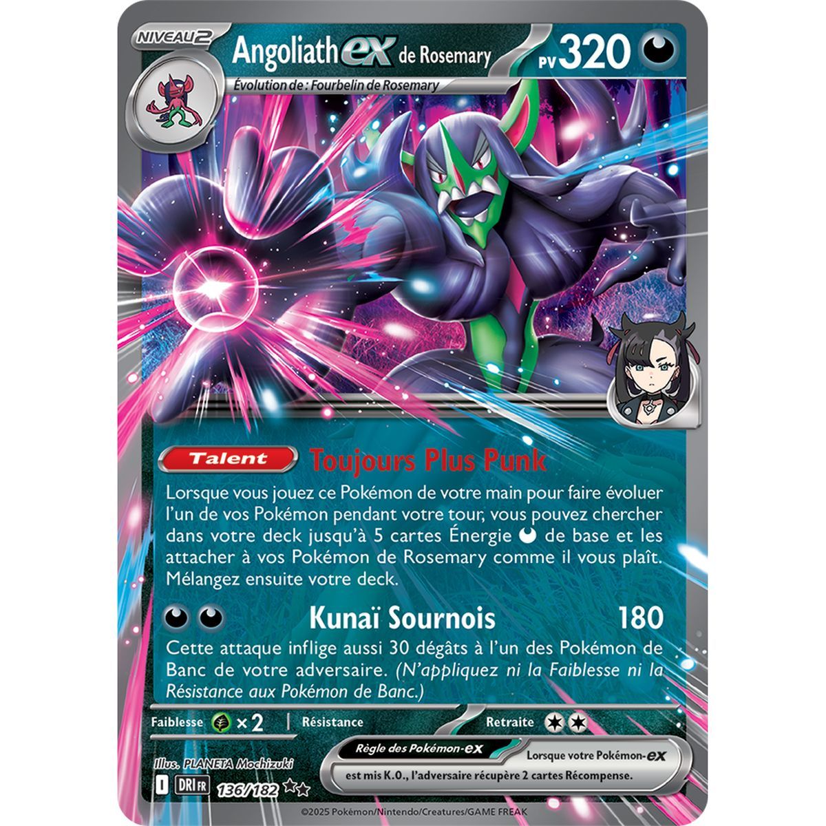 Angoliath-exde Rosemary - Double Rare 136/182 - Ecarlate et Violet 10 Rivalités Destinées