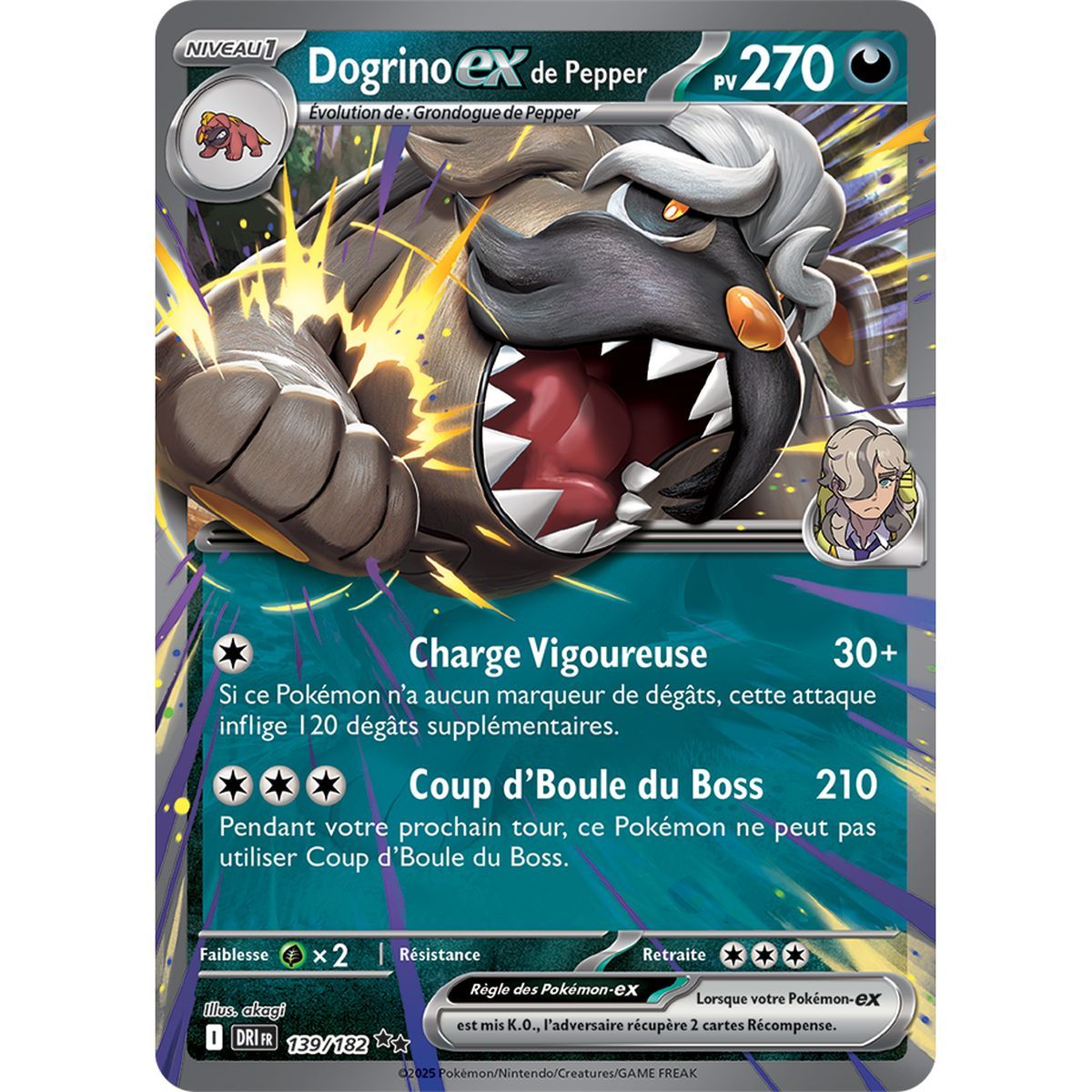Item Dogrino-exde Pepper - Double Rare 139/182 - Ecarlate et Violet 10 Rivalités Destinées