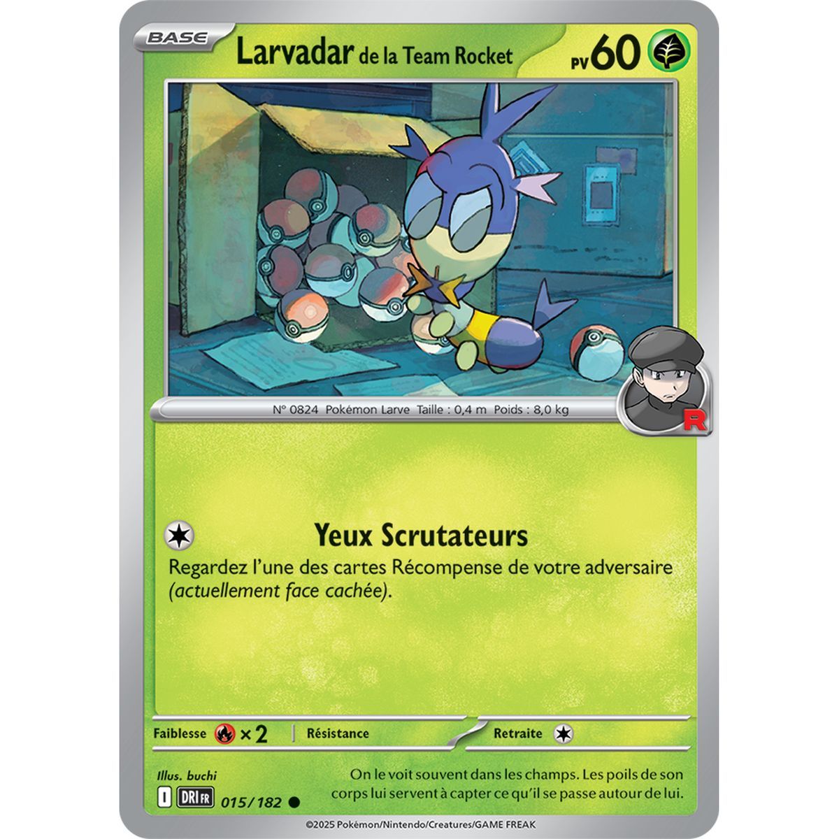 Item Larvadar de la Team Rocket - Reverse 15/182 - Ecarlate et Violet 10 Rivalités Destinées