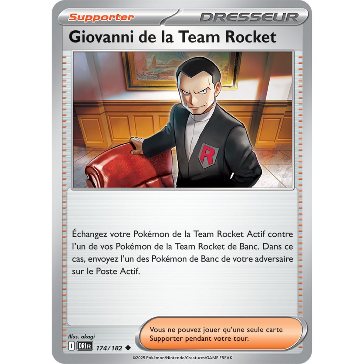 Giovanni de la Team Rocket - Peu Commune 174/182 - Ecarlate et Violet 10 Rivalités Destinées