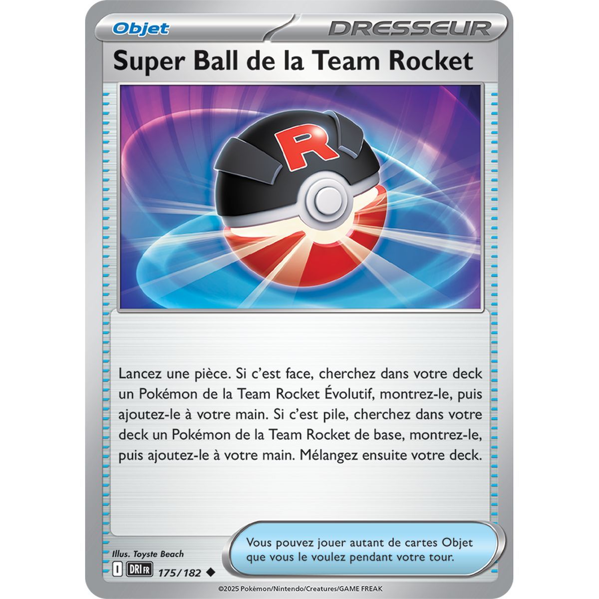 Super Ball de la Team Rocket - Peu Commune 175/182 - Ecarlate et Violet 10 Rivalités Destinées