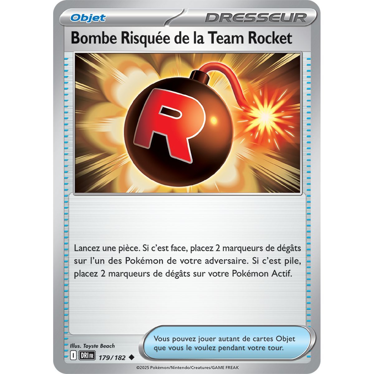 Bombe Risquée de la Team Rocket - Peu Commune 179/182 - Ecarlate et Violet 10 Rivalités Destinées