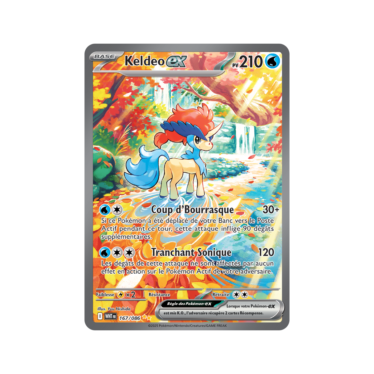 Item Keldeo-ex - Special Illustration Rare 167/86 - Ecarlate et Violet 10.5 Flamme Blanche