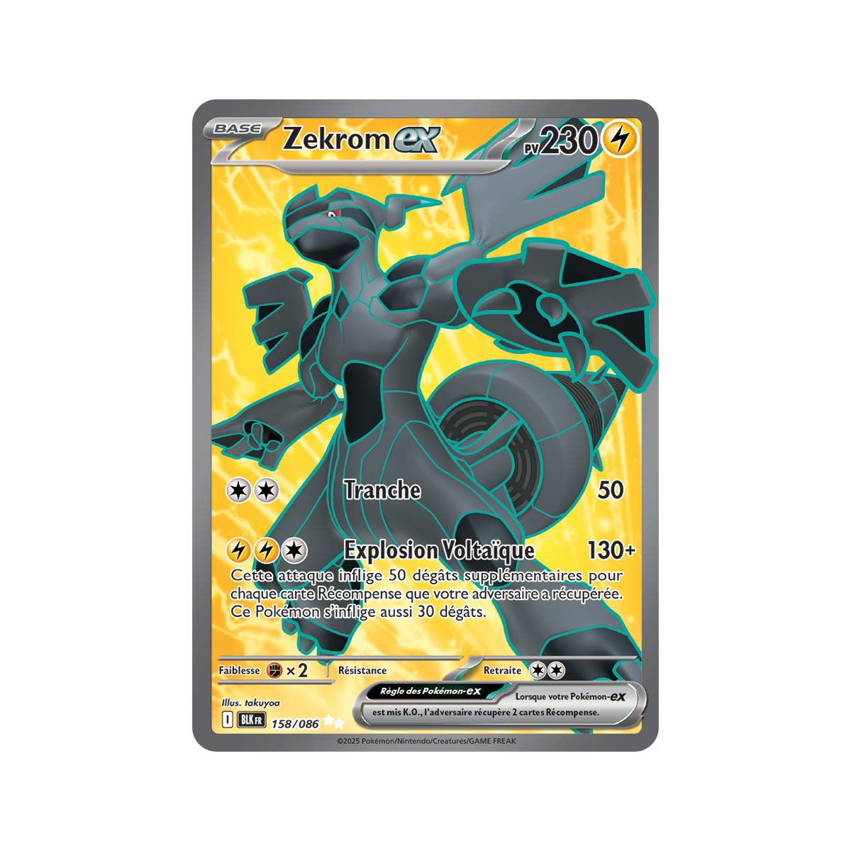 Item Zekrom-ex - Ultra Rare 158/86 - Ecarlate et Violet 10.5 Foudre Noire