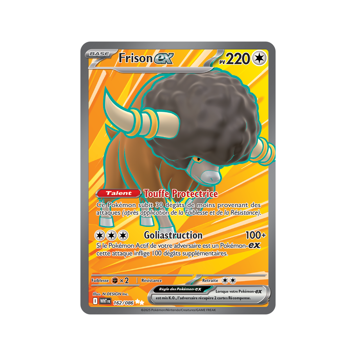 Item Frison-ex - Ultra Rare 162/86 - Ecarlate et Violet 10.5 Flamme Blanche
