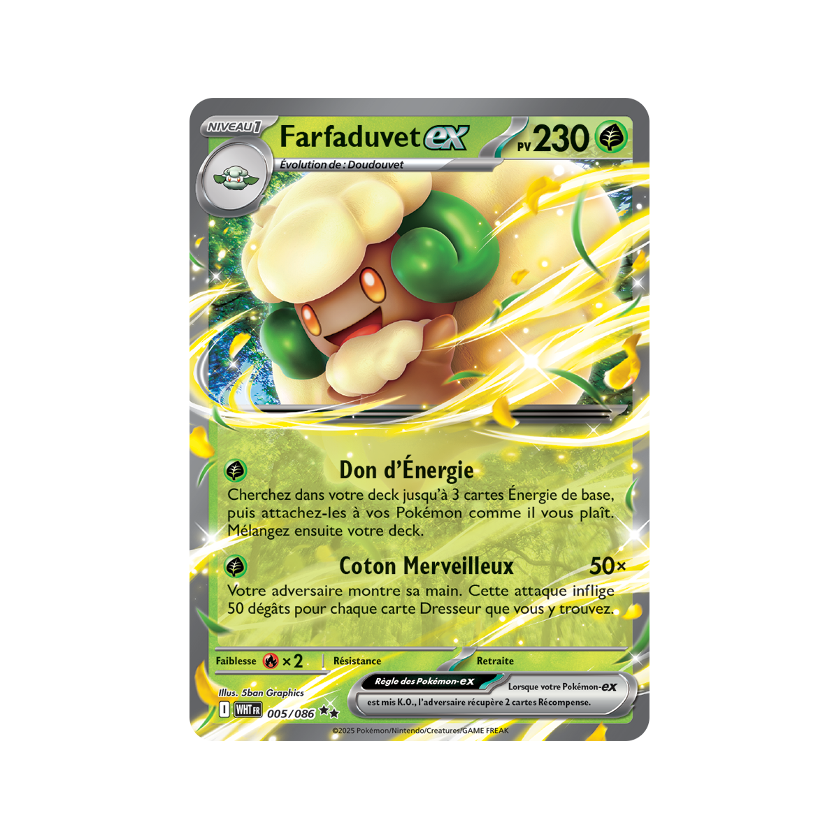 Item Farfaduvet-ex - Double Rare 5/86 - Ecarlate et Violet 10.5 Flamme Blanche
