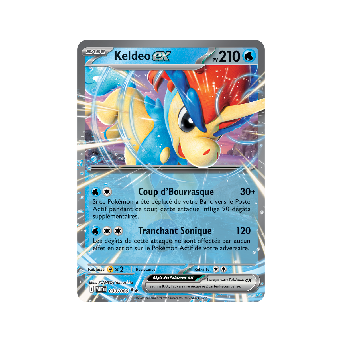 Item Keldeo-ex - Double Rare 30/86 - Ecarlate et Violet 10.5 Flamme Blanche