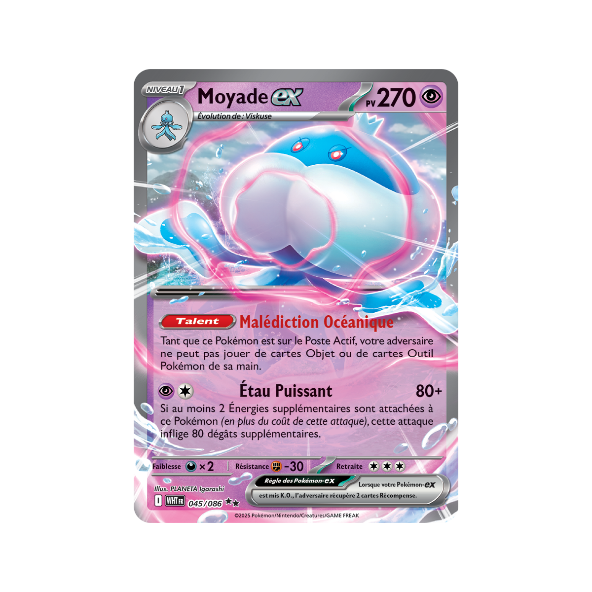Item Moyade-ex - Double Rare 45/86 - Ecarlate et Violet 10.5 Flamme Blanche