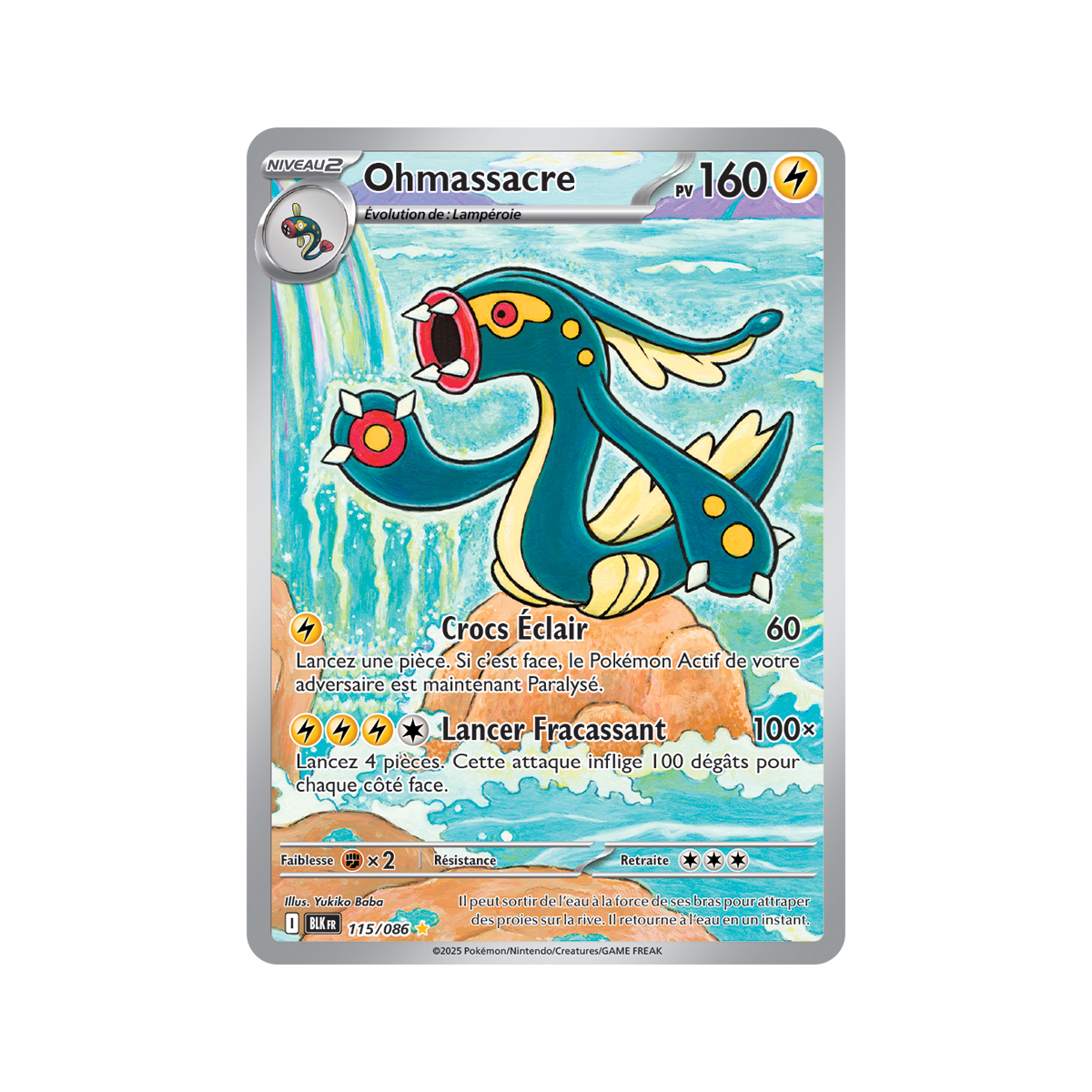 Item Ohmassacre - Illustration Rare 115/86 - Ecarlate et Violet 10.5 Foudre Noire