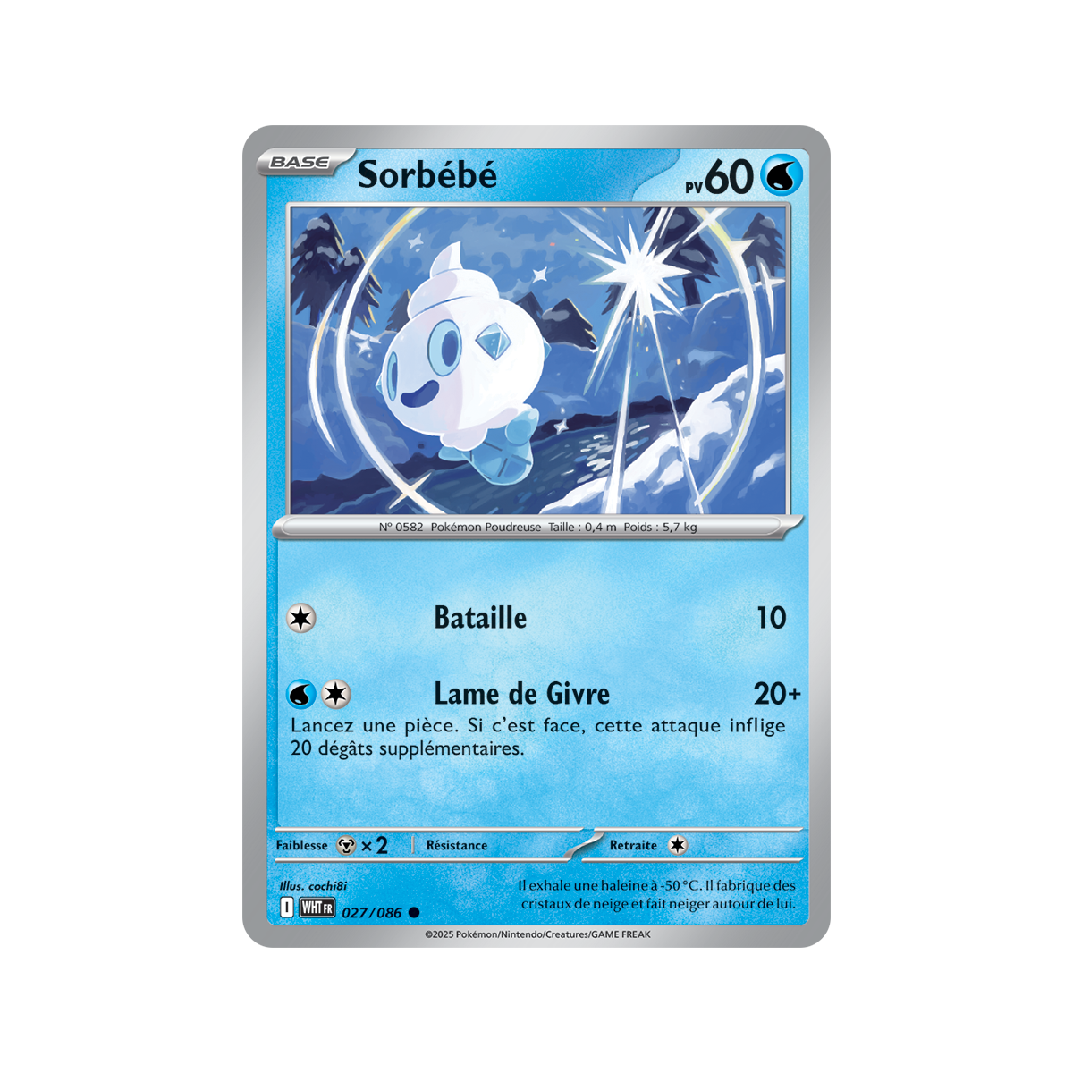 Item Sorbébé - Reverse Pokéball 27/86 - Ecarlate et Violet 10.5 Flamme Blanche