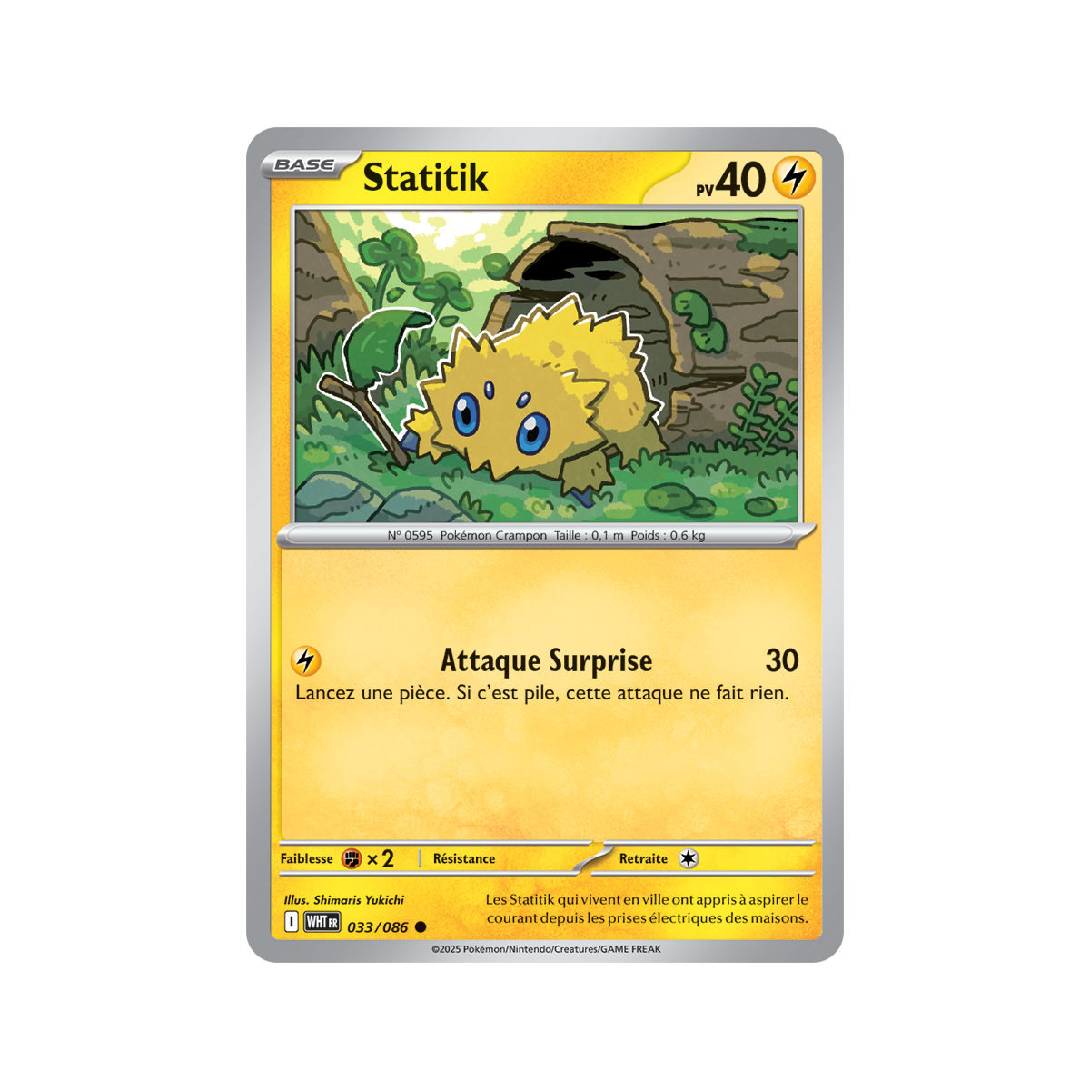 Item Statitik - Reverse Pokéball 33/86 - Ecarlate et Violet 10.5 Flamme Blanche