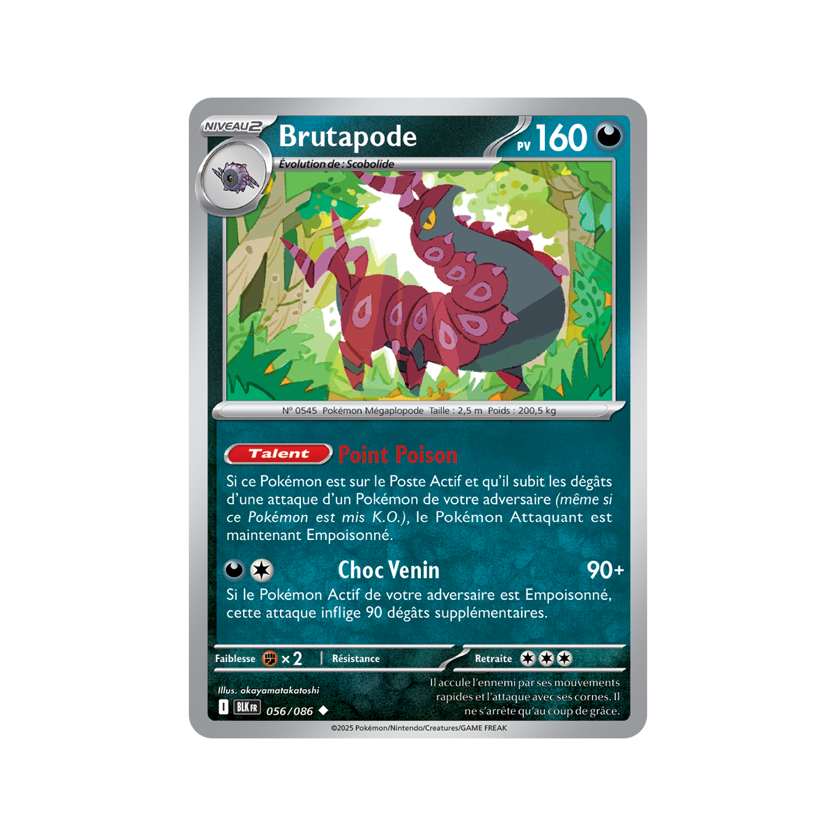Item Brutapode - Reverse Pokéball 56/86 - Ecarlate et Violet 10.5 Foudre Noire