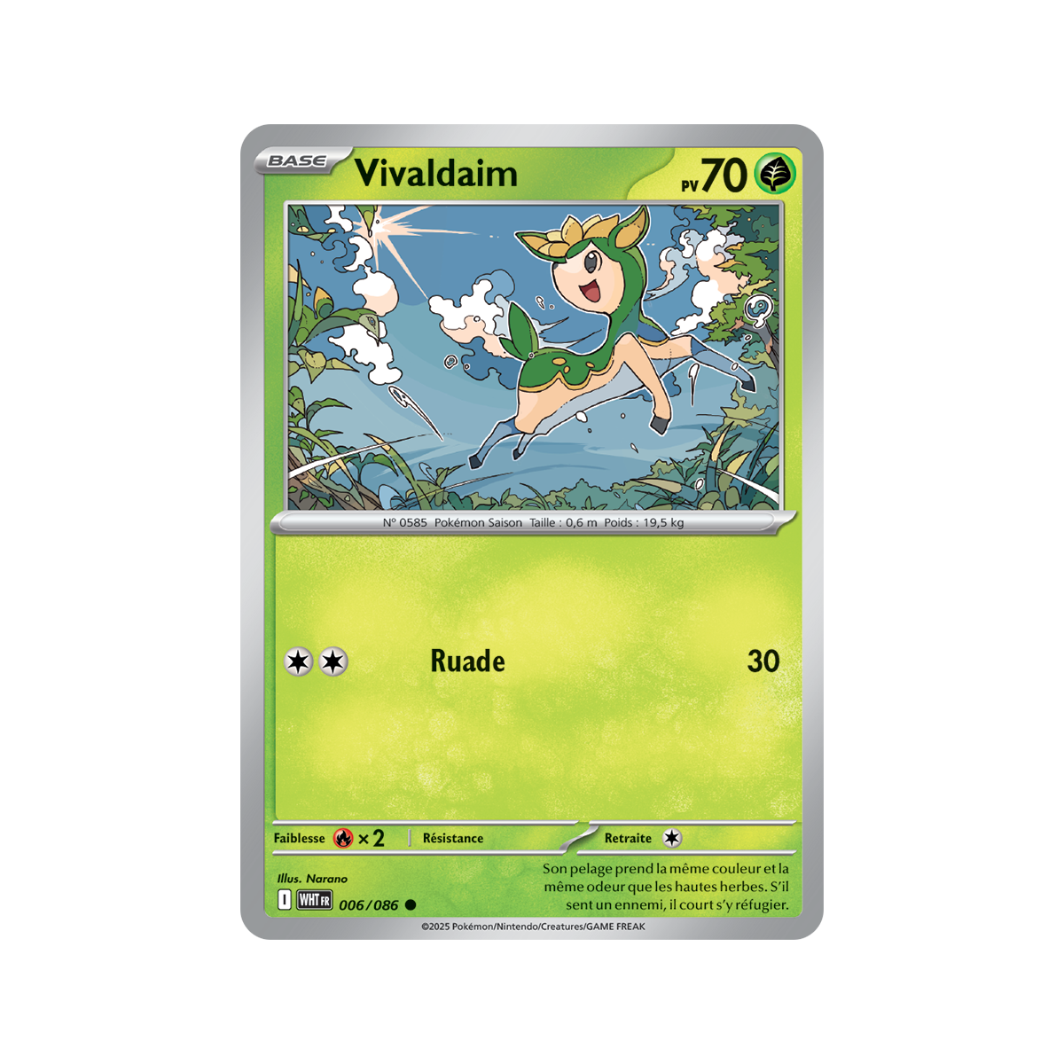 Vivaldaim - Reverse 6/86 - Ecarlate et Violet 10.5 Flamme Blanche