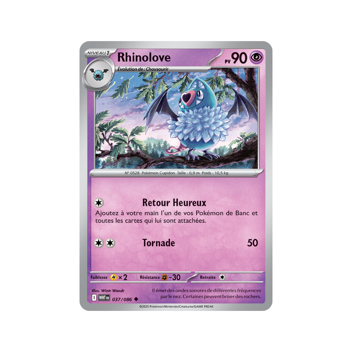 Item Rhinolove - Peu Commune 37/86 - Ecarlate et Violet 10.5 Flamme Blanche