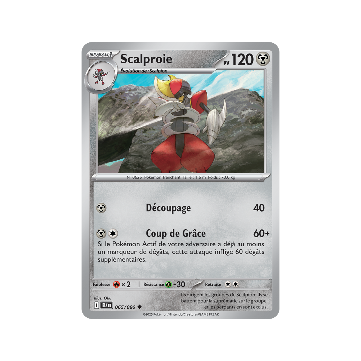 Scalproie - Peu Commune 65/86 - Ecarlate et Violet 10.5 Foudre Noire