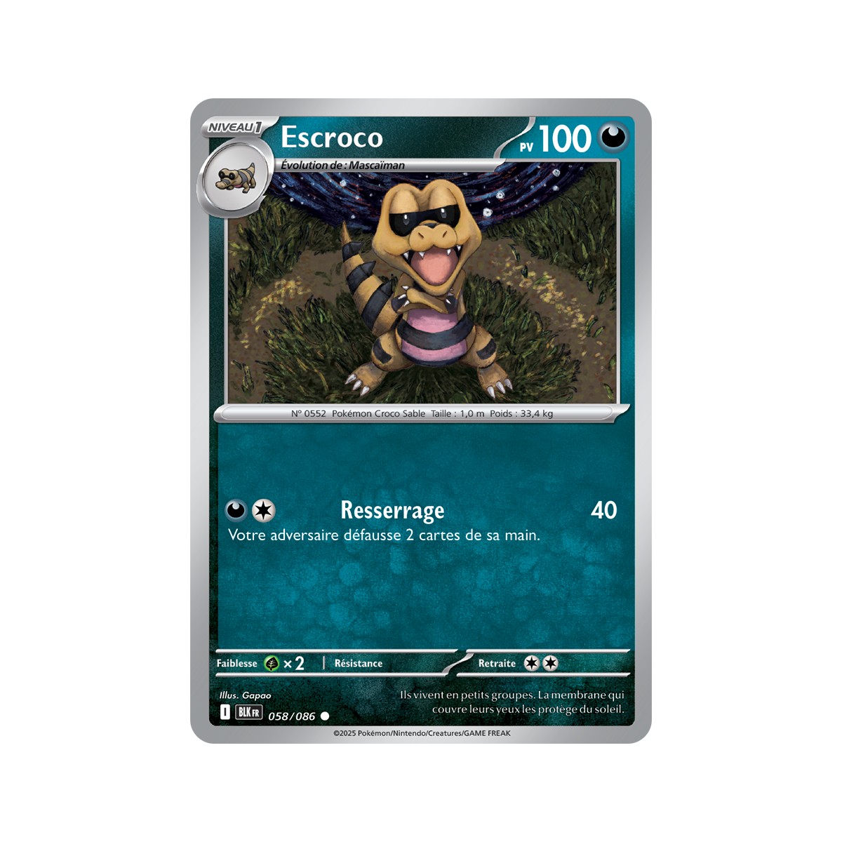 Escroco - Commune 58/86 - Ecarlate et Violet 10.5 Foudre Noire