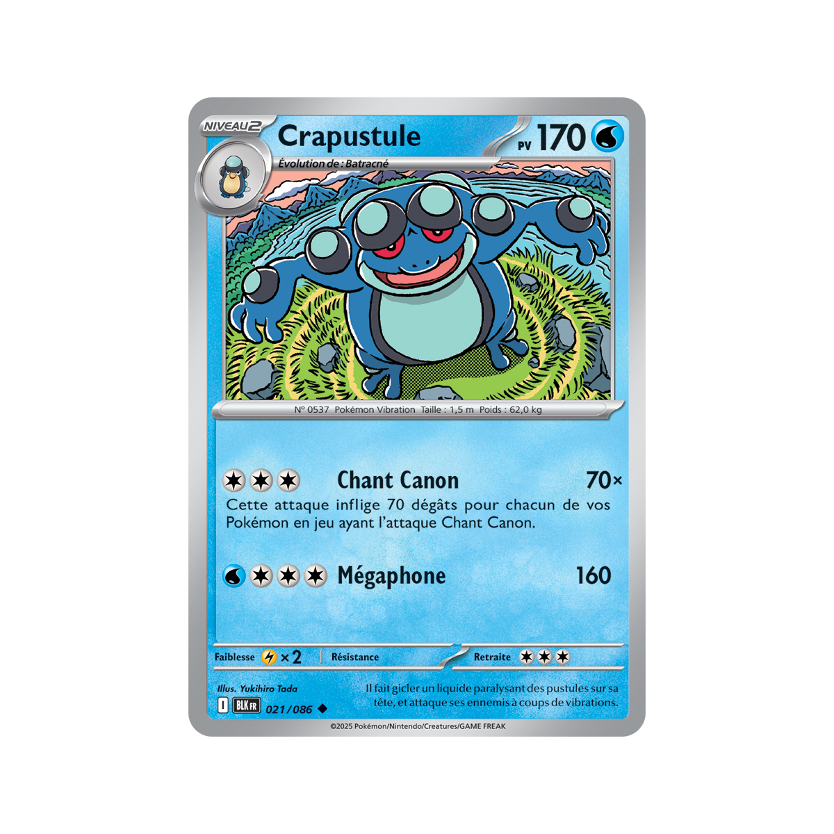 Crapustule - Reverse Pokéball 21/86 - Ecarlate et Violet 10.5 Foudre Noire