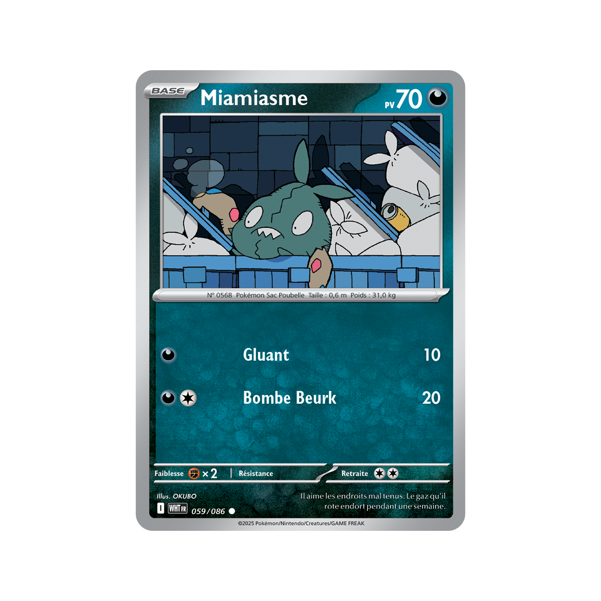 Item Miamiasme - Reverse Pokéball 59/86 - Ecarlate et Violet 10.5 Flamme Blanche