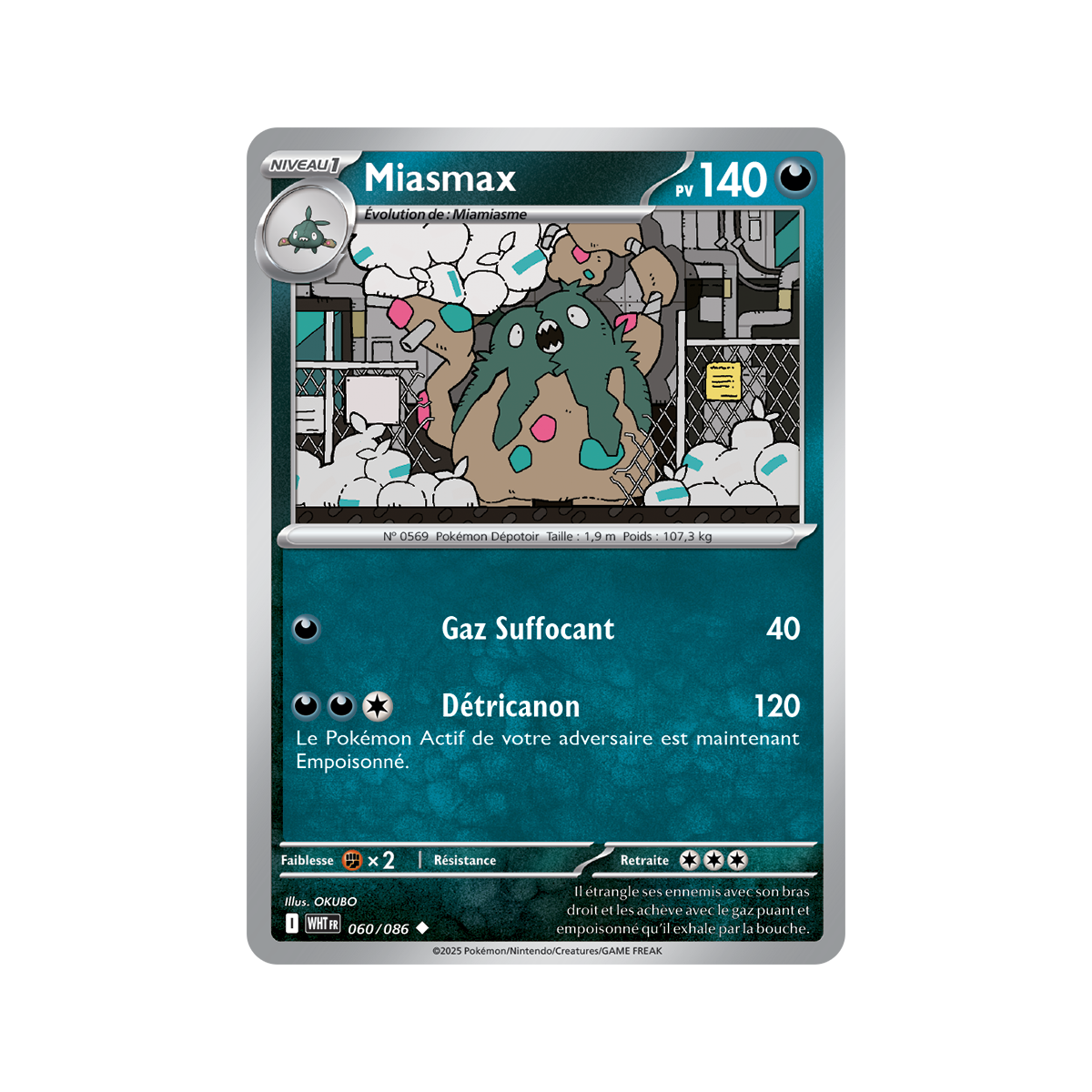Item Miasmax - Reverse Pokéball 60/86 - Ecarlate et Violet 10.5 Flamme Blanche