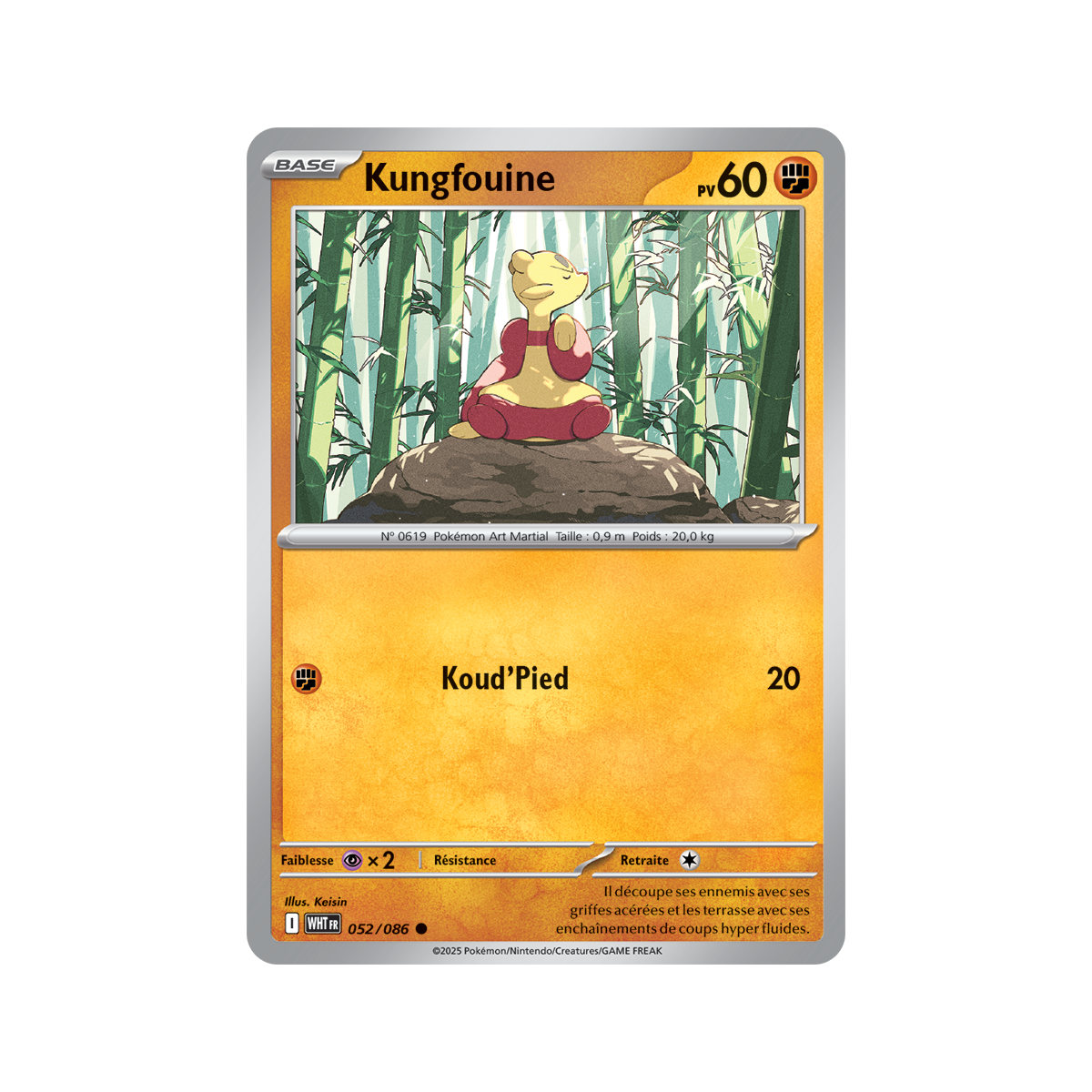Item Kungfouine - Reverse Pokéball 52/86 - Ecarlate et Violet 10.5 Flamme Blanche