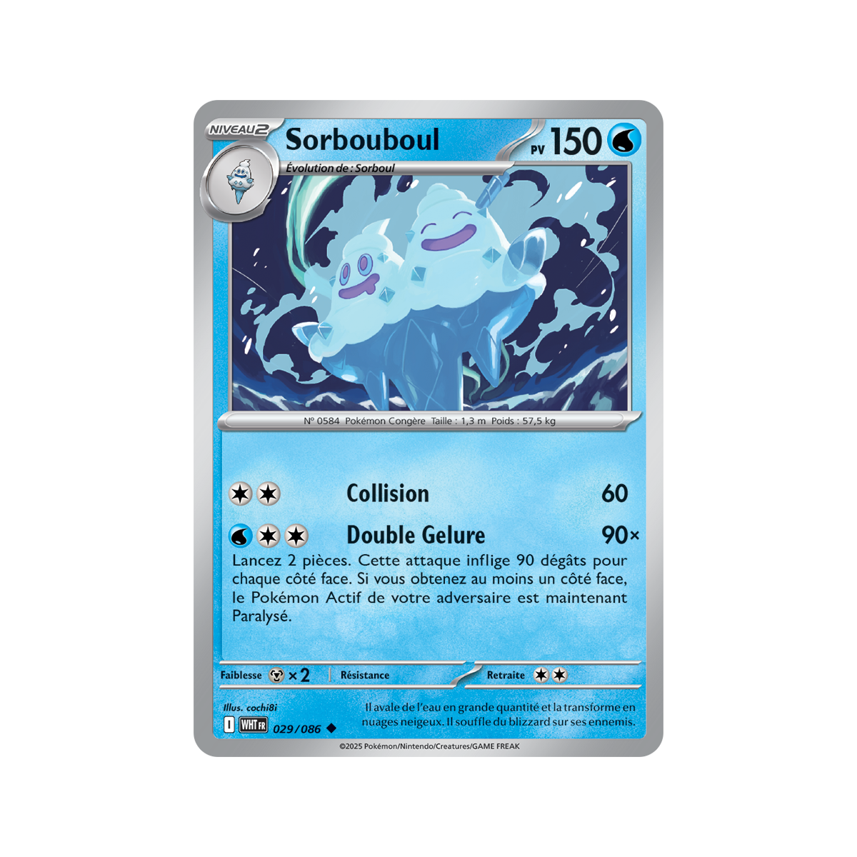 Item Sorbouboul - Reverse Pokéball 29/86 - Ecarlate et Violet 10.5 Flamme Blanche