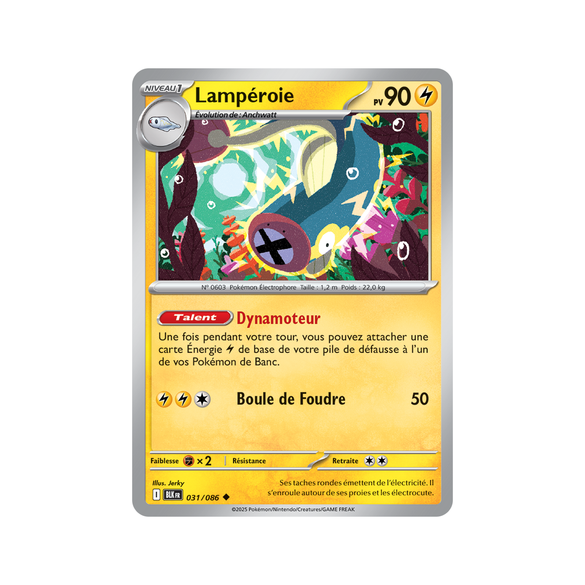 Item Lampéroie - Reverse Pokéball 31/86 - Ecarlate et Violet 10.5 Foudre Noire