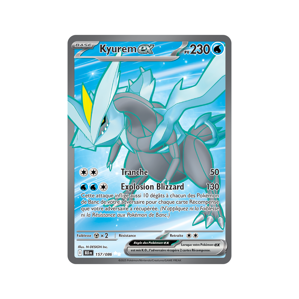 Item Kyurem-ex - Ultra Rare 157/86 - Ecarlate et Violet 10.5 Foudre Noire
